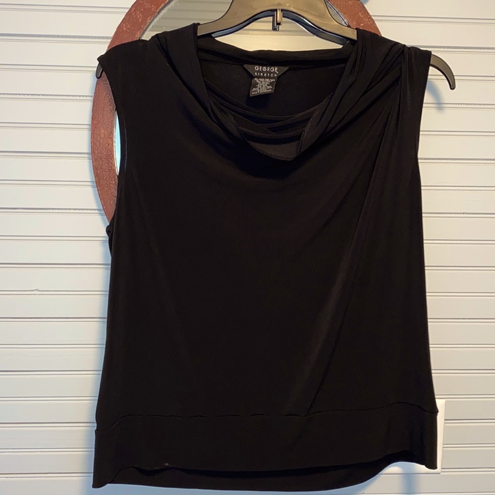 Women’s sleeveless black top